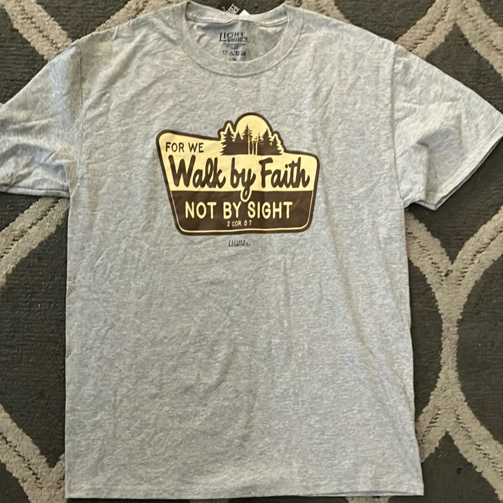 Gray Faith Graphic T-Shirt